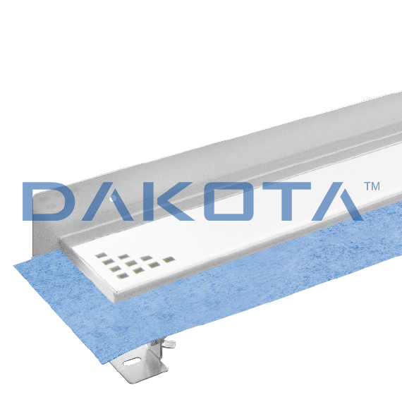 Channel Dakua+ with Stainless Steel Grating Square-Wall Kit - 500