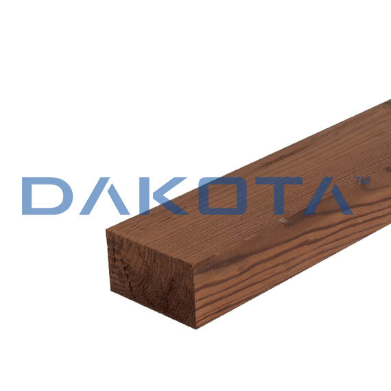 Viga rectangular de madera tratada térmicamente