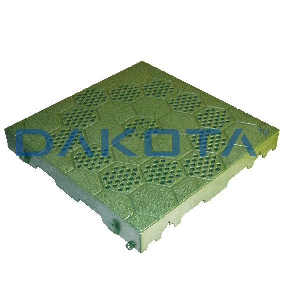 Dak-Pavimento Semi-Perfurado Verde 400 x 400 h. 50