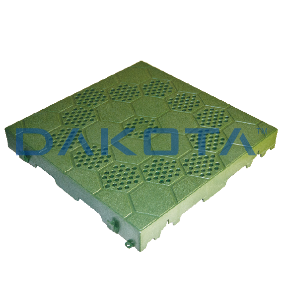 Green semi perforated tile