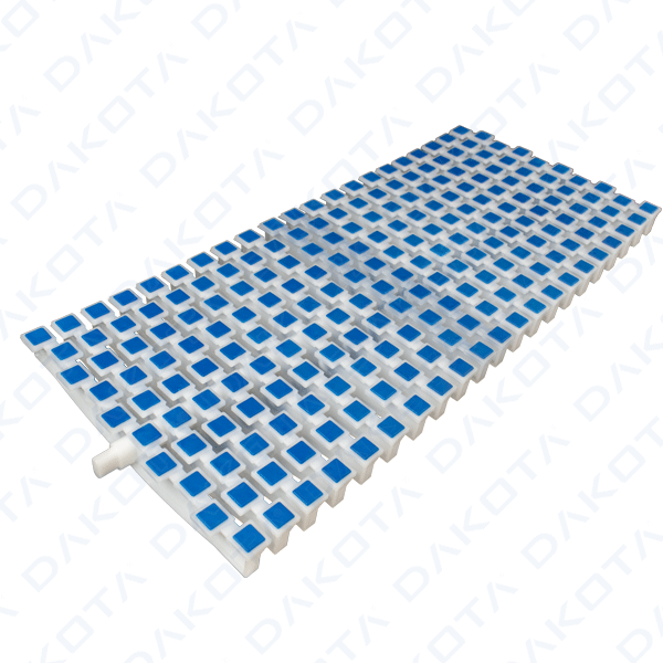 Rejilla para piscina de borde infinito antideslizante y curvable King Snake 200/20 neutra/azul