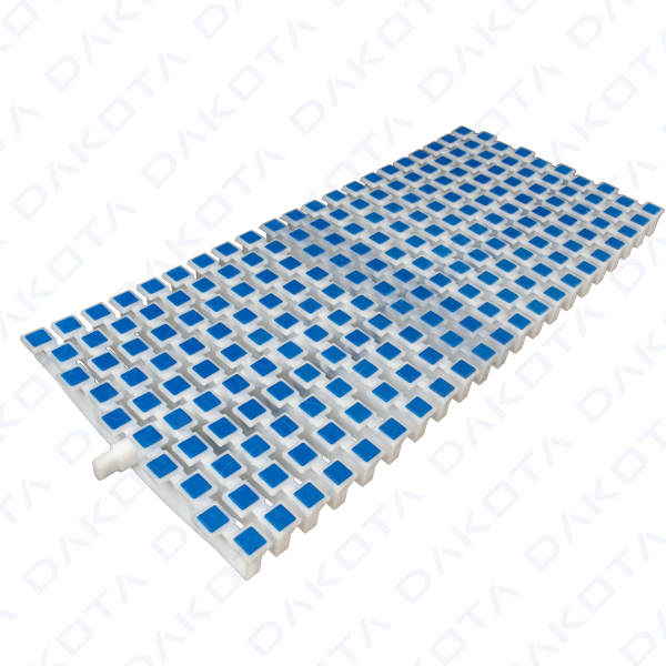 Grelha para piscina de bordosfioro antiderrapante e curvável King Snake 200/20 neutra/azul