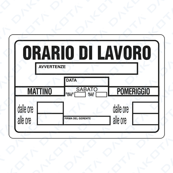 Orario di Lavoro