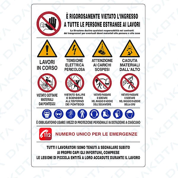Signo 11 Símbolos con normas de seguridad