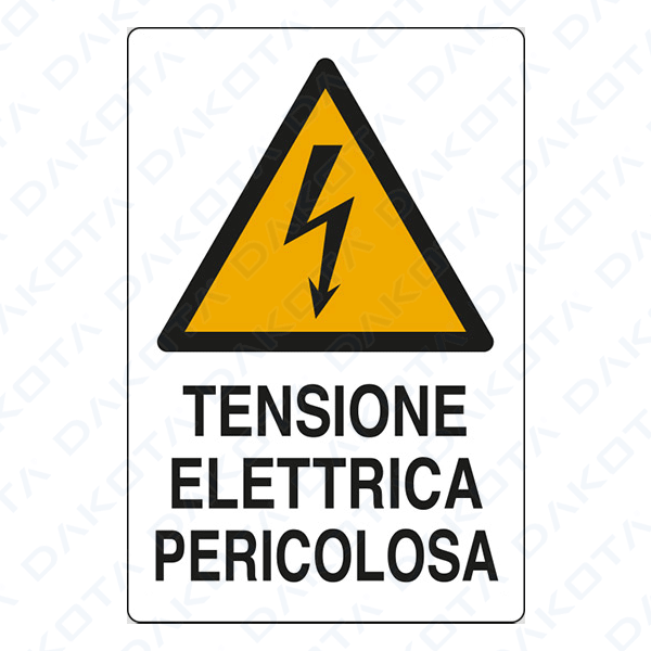 Panneau de tension électrique dangereuse