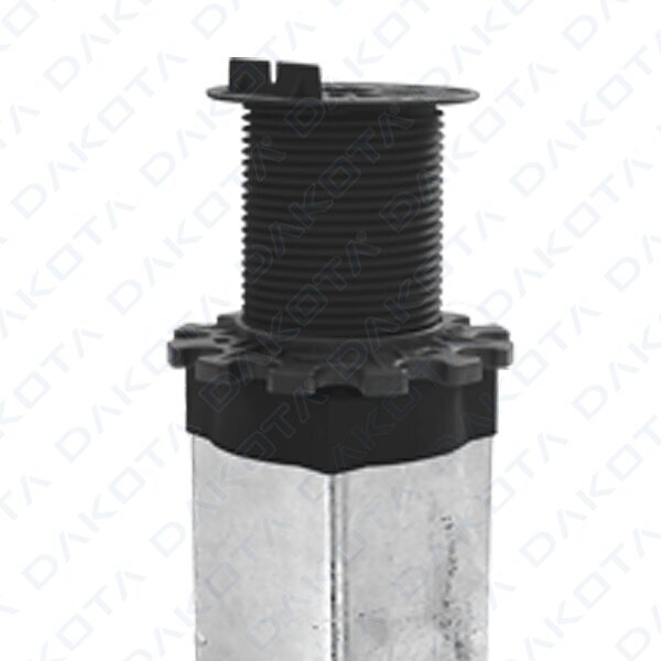 Adjustable support for ground post