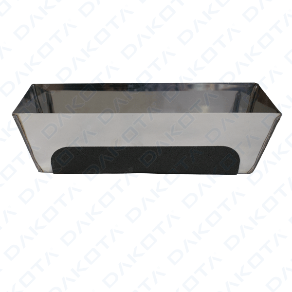 Stainless stucco tray 25 cm - rounded corners