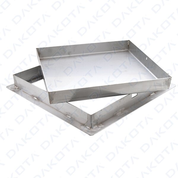 Heavy stainless steel recessed cover