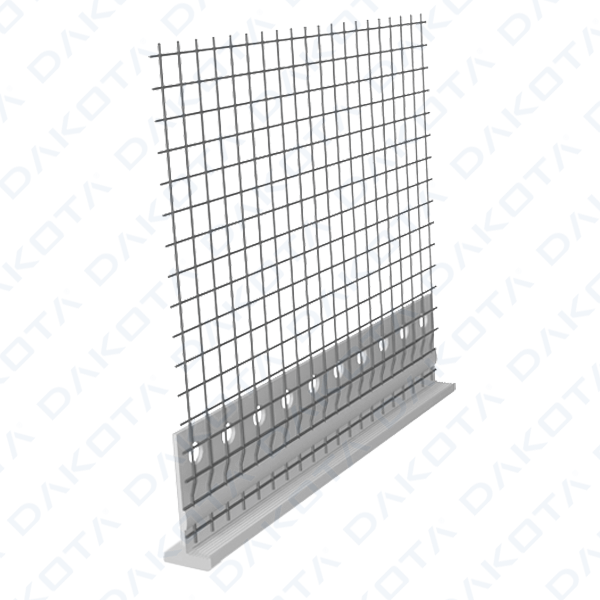 Perfil terminal de PVC con malla Plus T