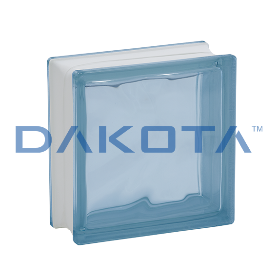 Vetro Mattone Ondulato Blue