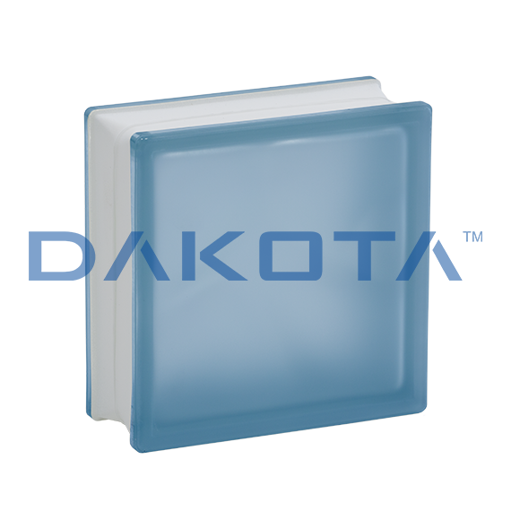 Vetro Mattone Ondulato Satinato Blue