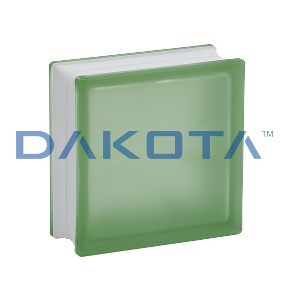 Vetro Mattone Ondulato Satinato Verde